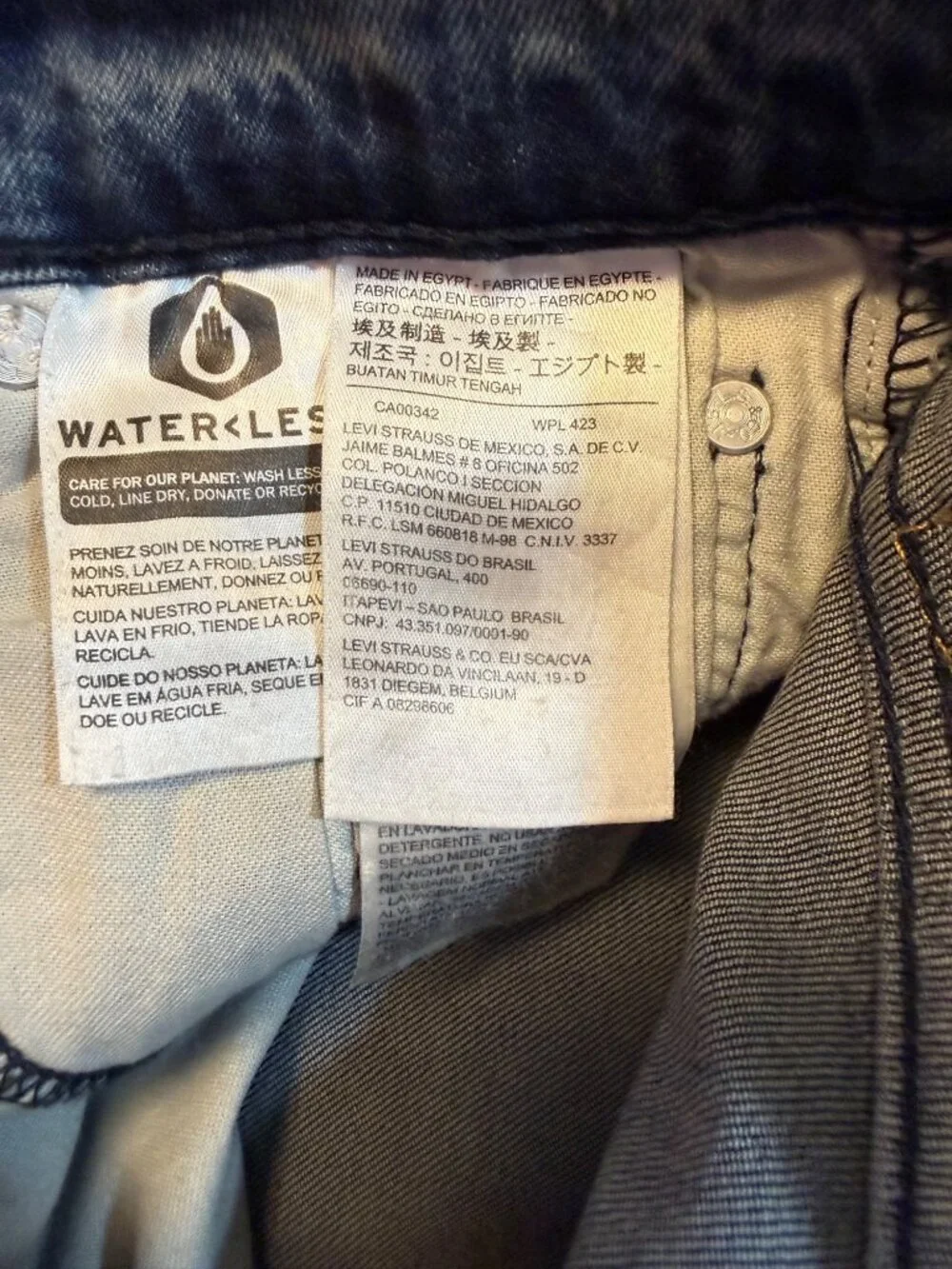 Levis 513 Slim Straight Jeans W30 L32 Mens Medium Wash Denim